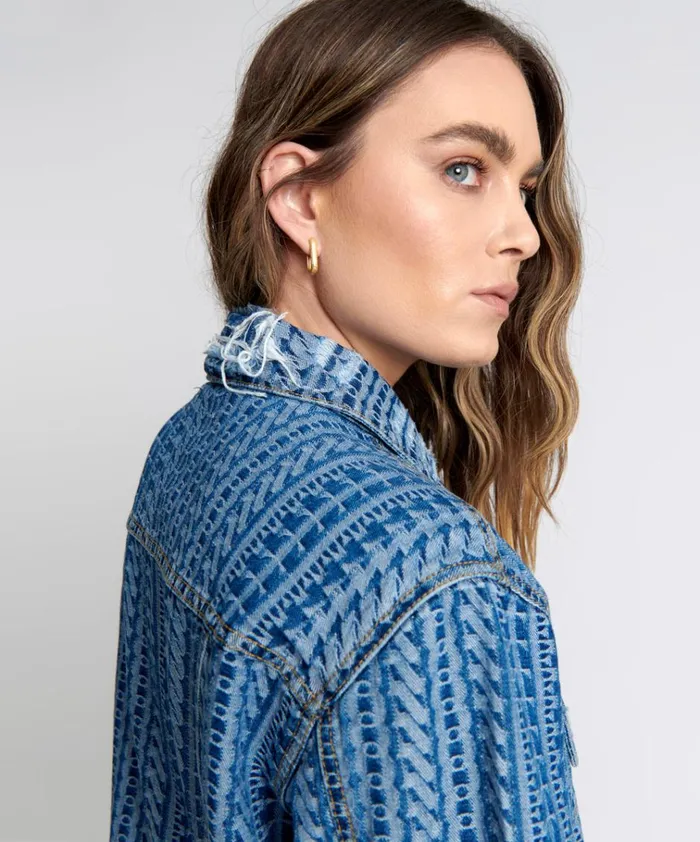 ON REPEAT DENIM TRUCKER JACKET Women One Teaspoon Denim Jackets ON REPEAT DENIM TRUCKER JACKET Women One Teaspoon Denim Jackets
