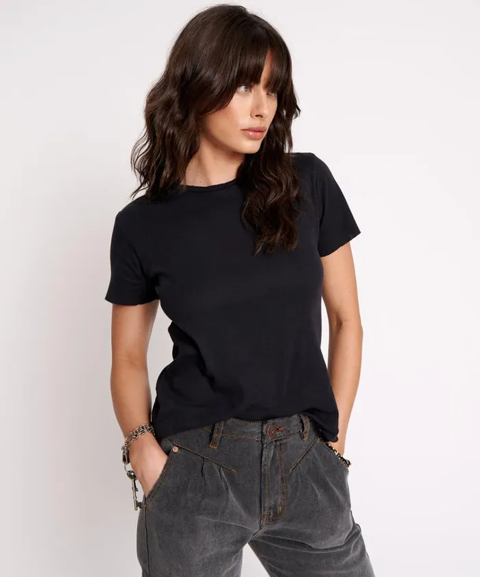 ONE TEASPOON CLASSIC CREW NECK TEE Women One Teaspoon Tees and Tanks ONE TEASPOON CLASSIC CREW NECK TEE Women One Teaspoon Tees and Tanks