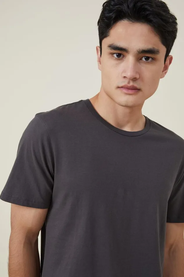 Organic Longline TShirt Faded Slate Men Cotton On Tees and Tanks Organic Longline TShirt Faded Slate Men Cotton On Tees and Tanks