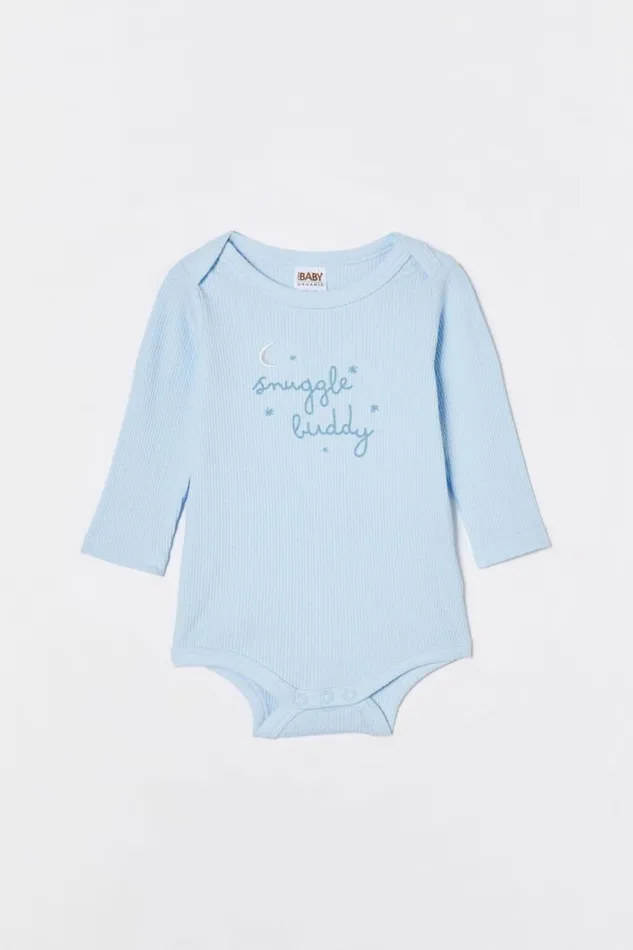Organic Newborn Pointelle Long Sleeve Bubbysuit White Water Bluesnuggle Buddy Baby Cotton On Rompers and Bubbysuits Organic Newborn Pointelle Long Sleeve Bubbysuit White Water Bluesnuggle Buddy Baby Cotton On Rompers and Bubbysuits