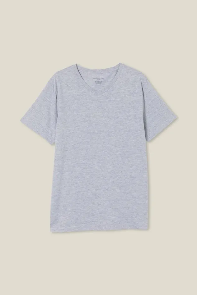 Organic VNeck TShirt Light Grey Marle Men Cotton On Tees and Tanks Organic VNeck TShirt Light Grey Marle Men Cotton On Tees and Tanks
