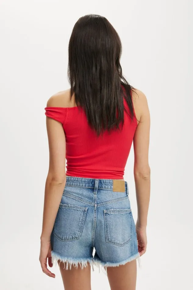Original Cut Off Denim Short Blue Haze Rip Women Cotton On Shorts Original Cut Off Denim Short Blue Haze Rip Women Cotton On Shorts