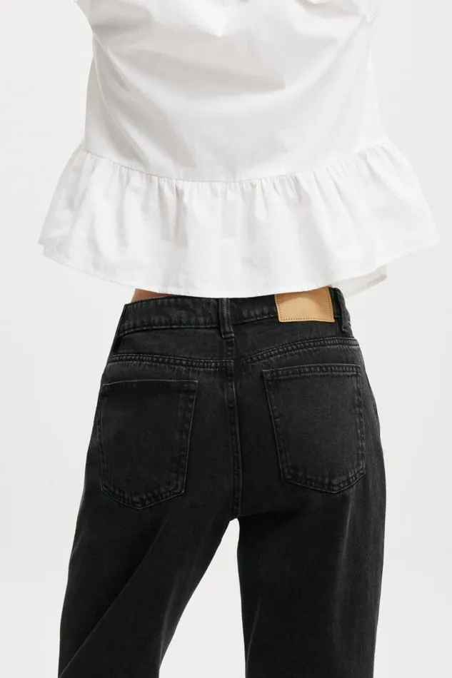Original Straight Jean Graphite Black Women Cotton On Pants Original Straight Jean Graphite Black Women Cotton On Pants