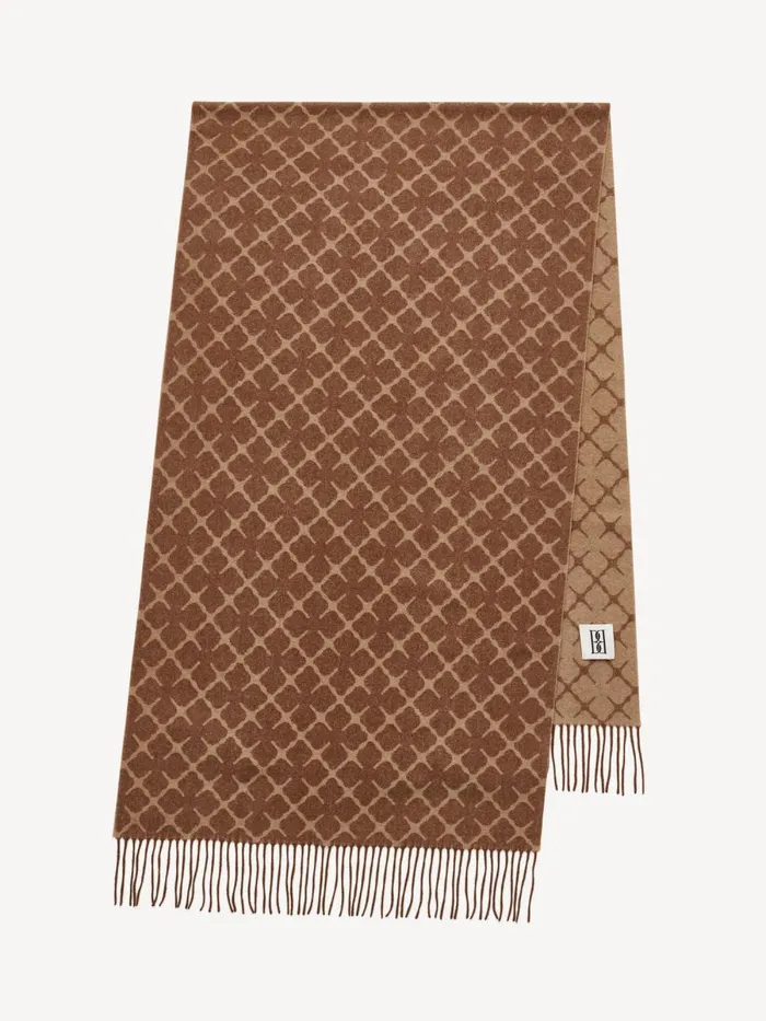 Ortega CashmereBlend Scarf Bison Women By Malene Birger Scarves