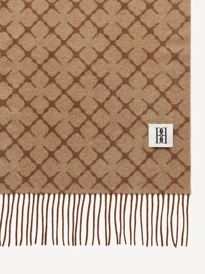 Ortega CashmereBlend Scarf Bison Women By Malene Birger Scarves