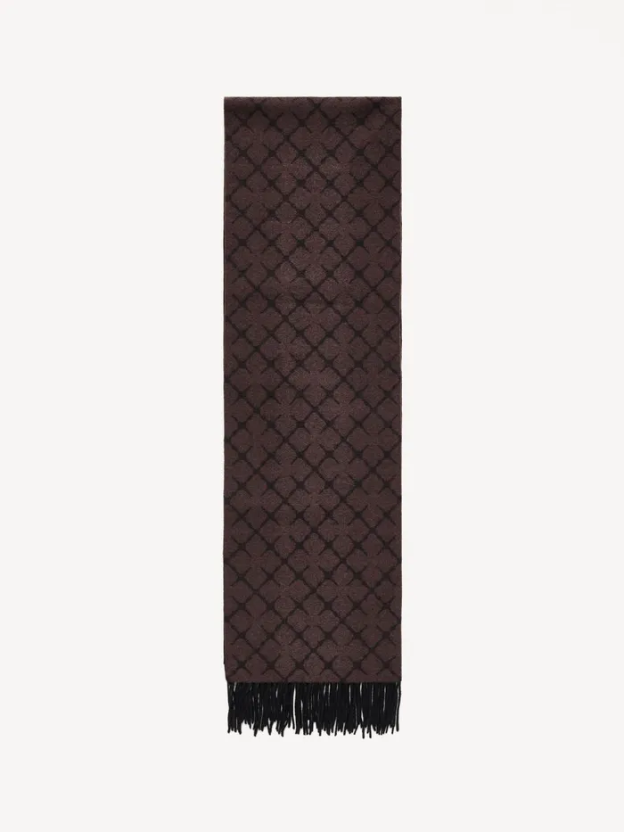 Ortega CashmereBlend Scarf Dark Chokolate Women By Malene Birger Scarves