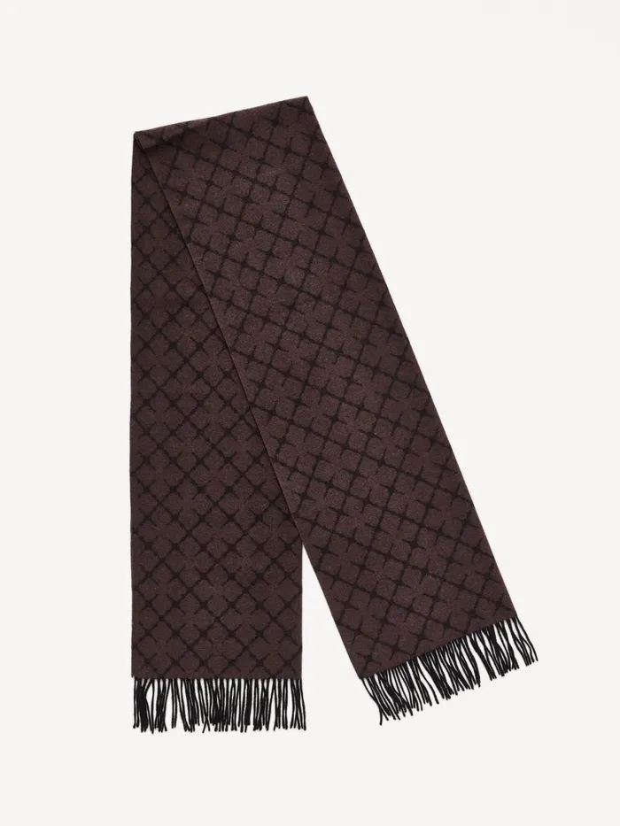 Ortega CashmereBlend Scarf Dark Chokolate Women By Malene Birger Scarves