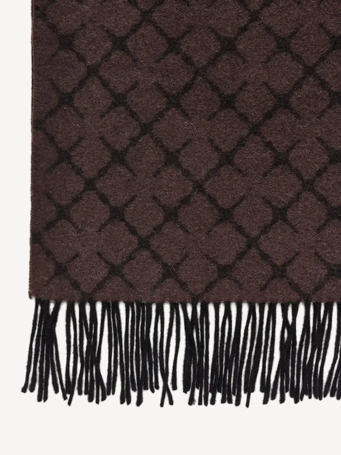 Ortega CashmereBlend Scarf Dark Chokolate Women By Malene Birger Scarves