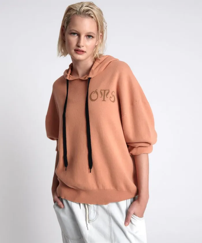 OTS RECOVERY HOODY BROWN Women One Teaspoon Hoodies And Sweats