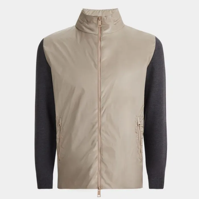 Outerwear Men GFORE NYLON HYBRID SWEATER JACKET Dune