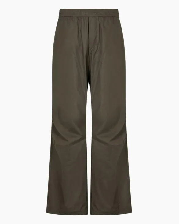 Oversized Cotton Trousers Green Men Armani Trousers And Shorts
