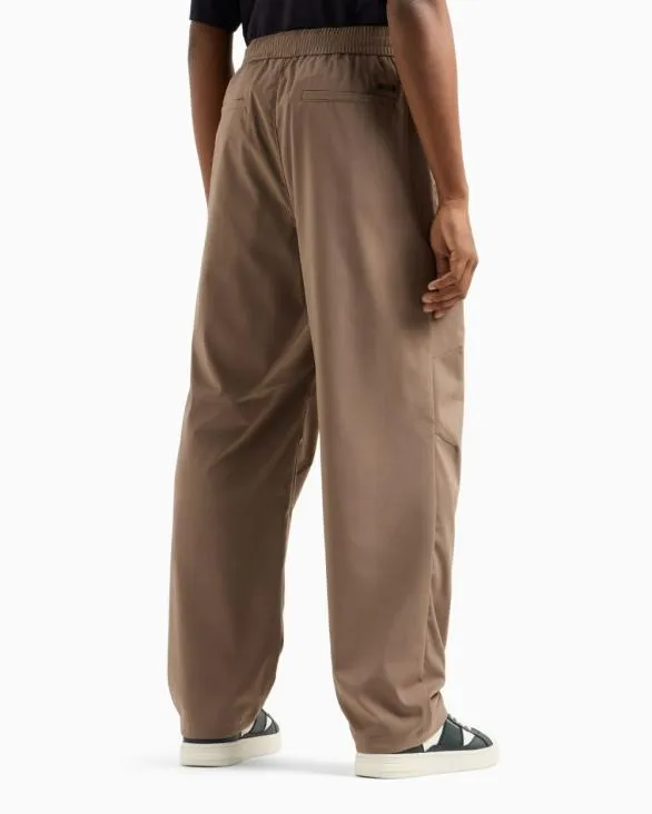 Oversized Trousers In Poly Fabric Beige Men Armani Matching Sets Oversized Trousers In Poly Fabric Beige Men Armani Matching Sets