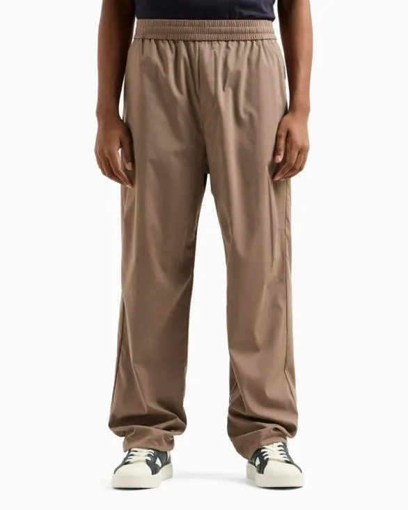 Oversized Trousers In Poly Fabric Beige Men Armani Matching Sets Oversized Trousers In Poly Fabric Beige Men Armani Matching Sets