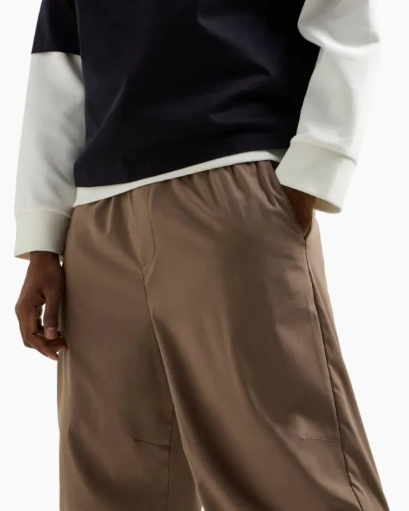Oversized Trousers In Poly Fabric Beige Men Armani Matching Sets Oversized Trousers In Poly Fabric Beige Men Armani Matching Sets
