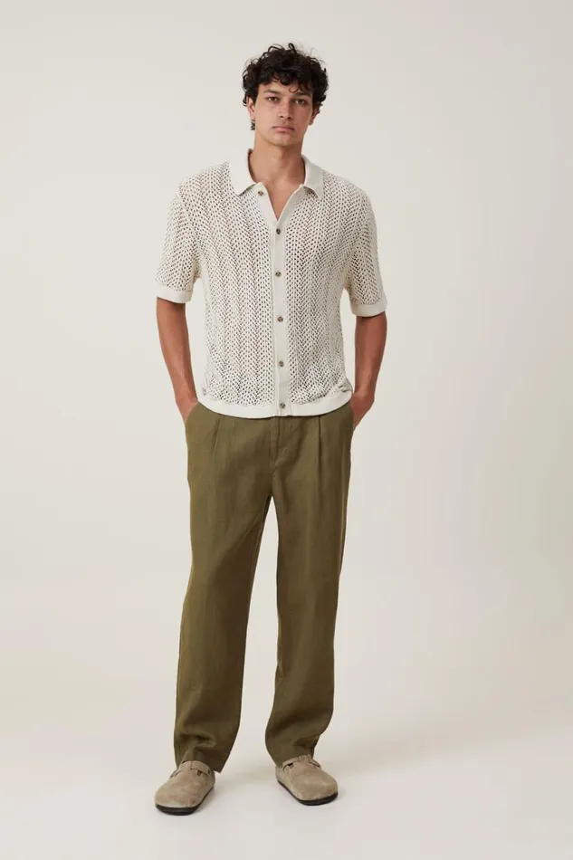 Pablo Short Sleeve Shirt Bone Men Cotton On Shirts and Polos Pablo Short Sleeve Shirt Bone Men Cotton On Shirts and Polos