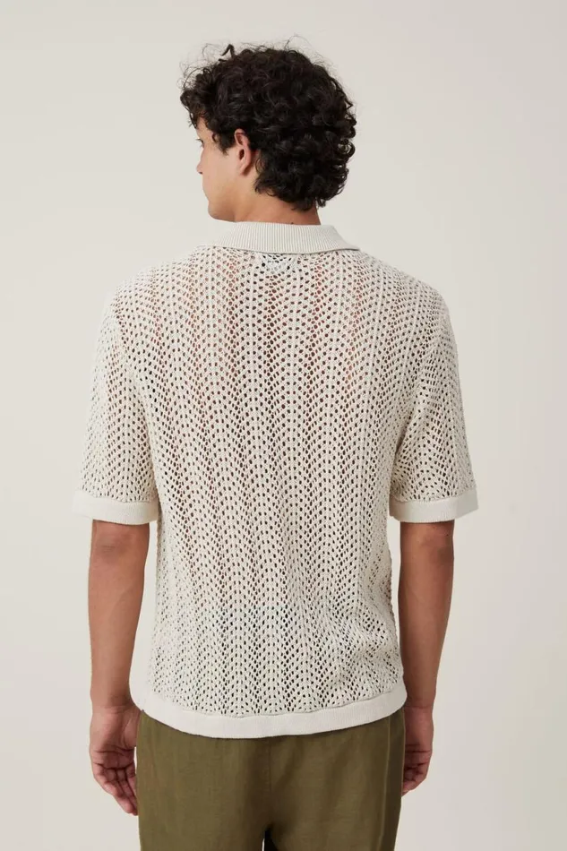 Pablo Short Sleeve Shirt Bone Men Cotton On Shirts and Polos Pablo Short Sleeve Shirt Bone Men Cotton On Shirts and Polos