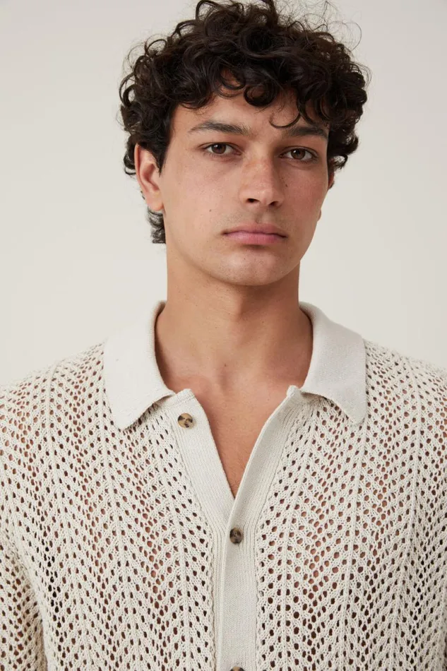 Pablo Short Sleeve Shirt Bone Men Cotton On Shirts and Polos Pablo Short Sleeve Shirt Bone Men Cotton On Shirts and Polos