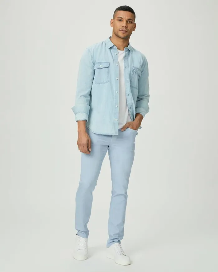 PAIGE Denim Men Transcend Lennox Slim Jean 8211 Tropical Sea