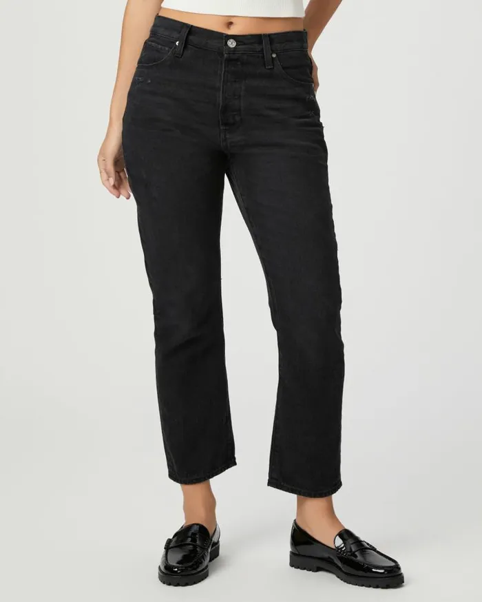 PAIGE Denim Women Billy Crop Straight Jean 8211 Dark Dawn Distressed PAIGE Denim Women Billy Crop Straight Jean 8211 Dark Dawn Distressed