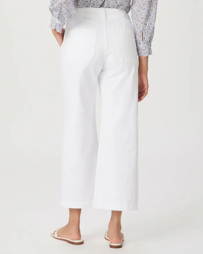 PAIGE Denim Women Brooklyn Crop Wide Leg Pant 8211 Crisp White PAIGE Denim Women Brooklyn Crop Wide Leg Pant 8211 Crisp White