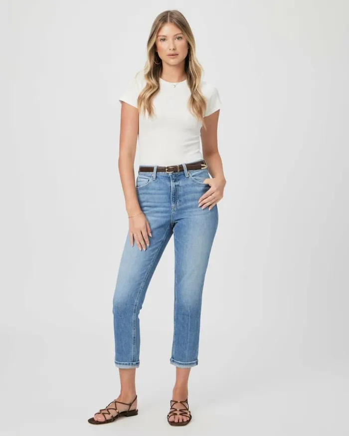 PAIGE Denim Women High Rise Brigitte Straight Jean 8211 Viva