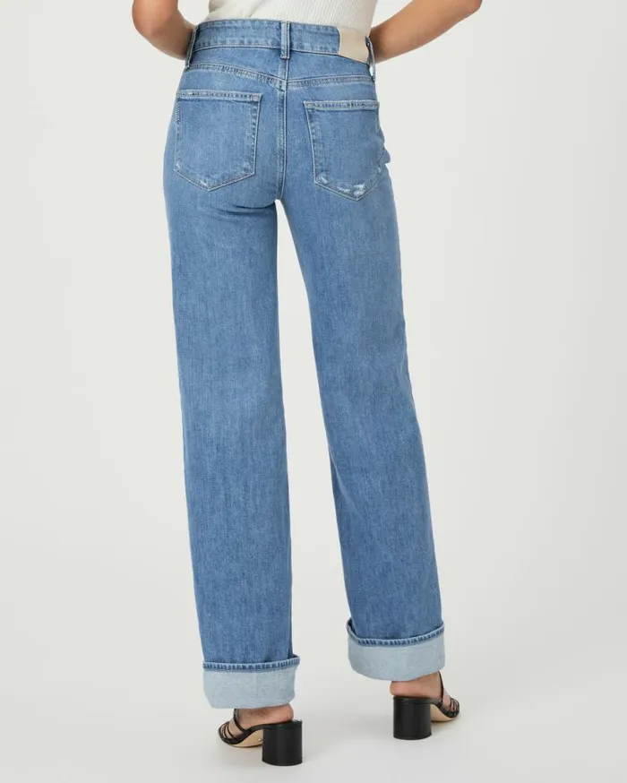 PAIGE Denim Women Sasha 32 Inch Wide Leg Jean 8211 Holy Grail Distressed PAIGE Denim Women Sasha 32 Inch Wide Leg Jean 8211 Holy Grail Distressed
