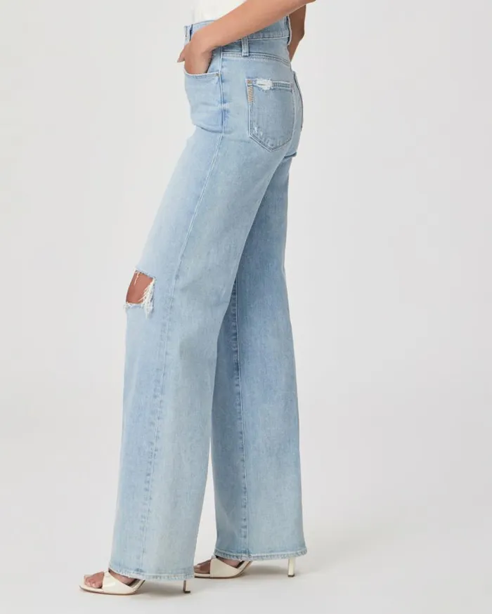 PAIGE Denim Women Sasha Wide Leg Jean 8211 Maeve Destructed PAIGE Denim Women Sasha Wide Leg Jean 8211 Maeve Destructed