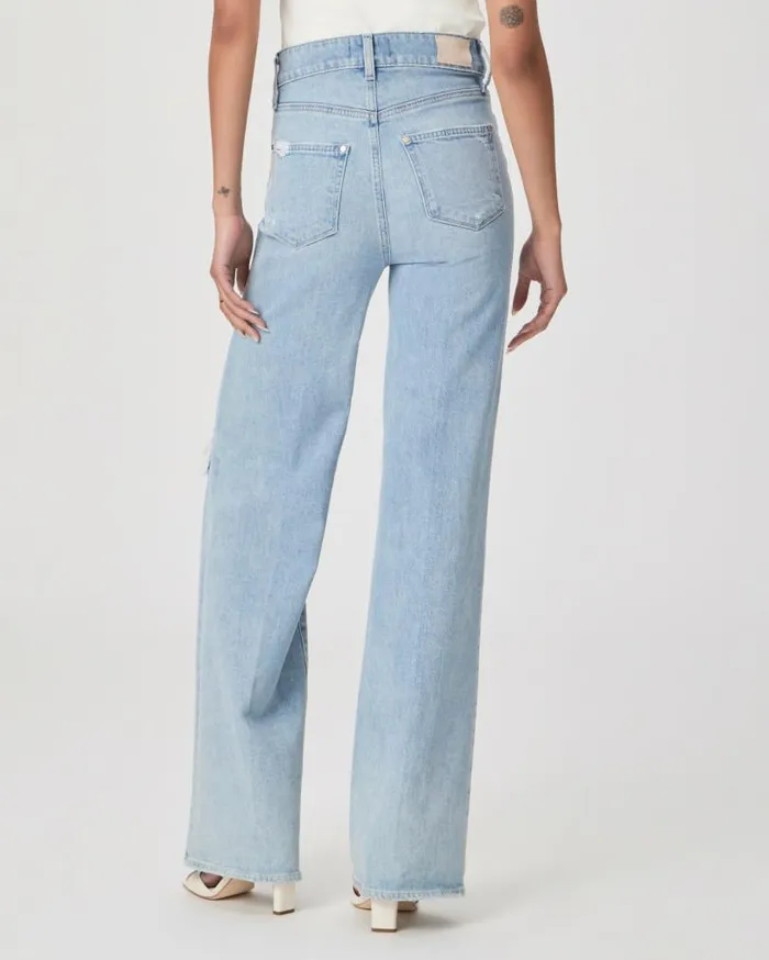 PAIGE Denim Women Sasha Wide Leg Jean 8211 Maeve Destructed PAIGE Denim Women Sasha Wide Leg Jean 8211 Maeve Destructed