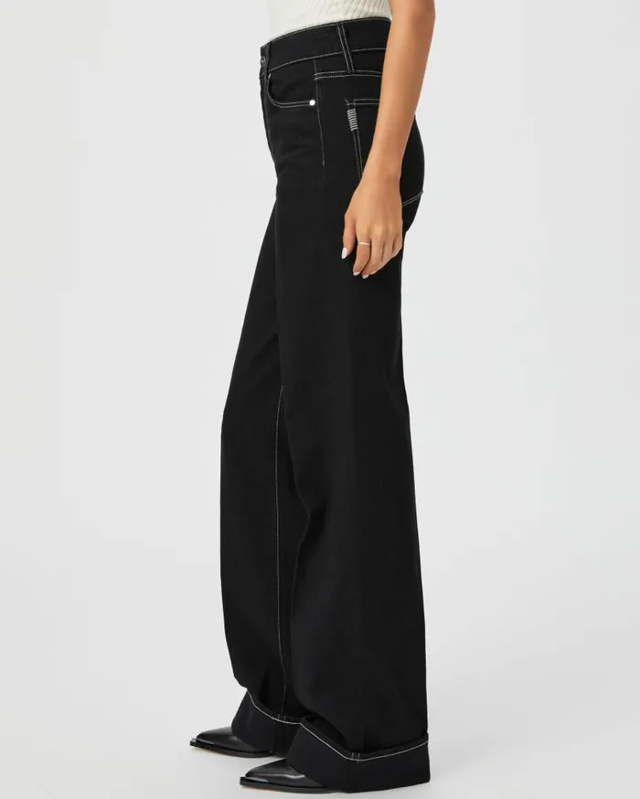 PAIGE Denim Women Sasha Wide Leg Jean 8211 Twilight Black PAIGE Denim Women Sasha Wide Leg Jean 8211 Twilight Black