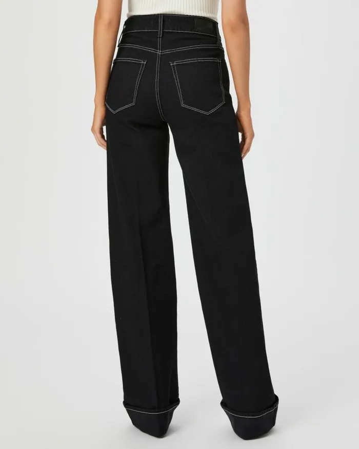 PAIGE Denim Women Sasha Wide Leg Jean 8211 Twilight Black PAIGE Denim Women Sasha Wide Leg Jean 8211 Twilight Black