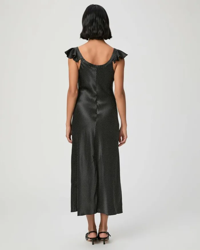 PAIGE Dresses Women Agoura Dress 8211 BlackTravertine Silk PAIGE Dresses Women Agoura Dress 8211 BlackTravertine Silk