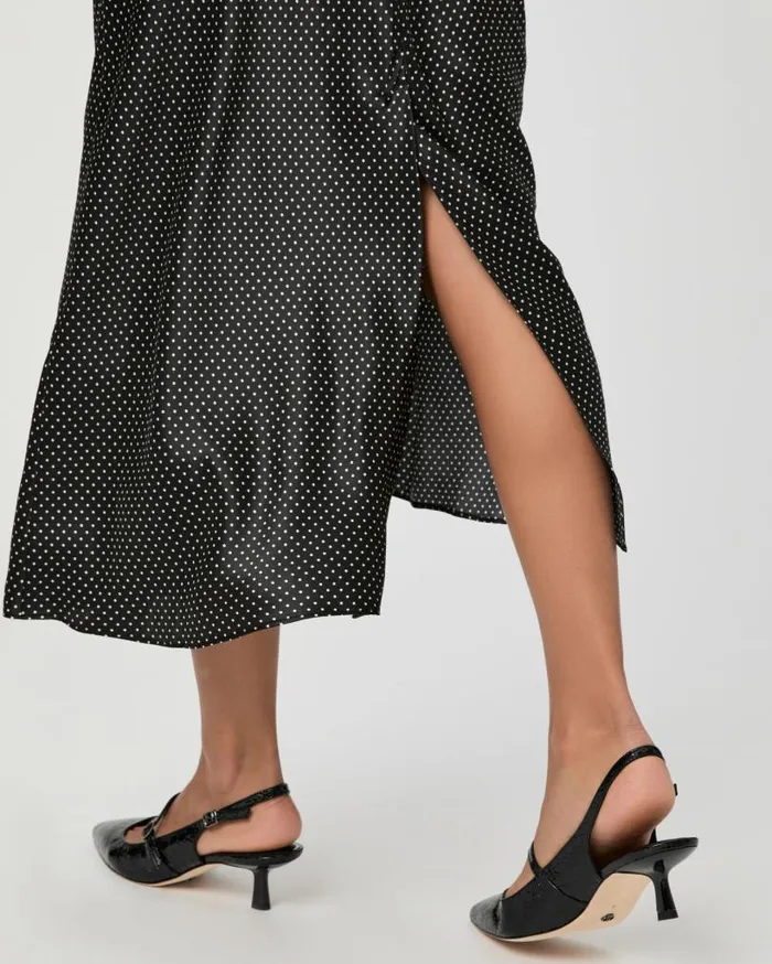 PAIGE Dresses Women Agoura Dress 8211 BlackTravertine Silk PAIGE Dresses Women Agoura Dress 8211 BlackTravertine Silk