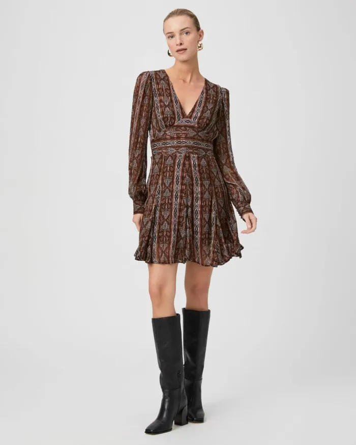 PAIGE Dresses Women Bucatini Dress 8211 Landslide Multi Silk