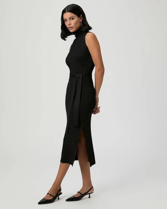 PAIGE Dresses Women Zoelle Dress 8211 Black Sparkle