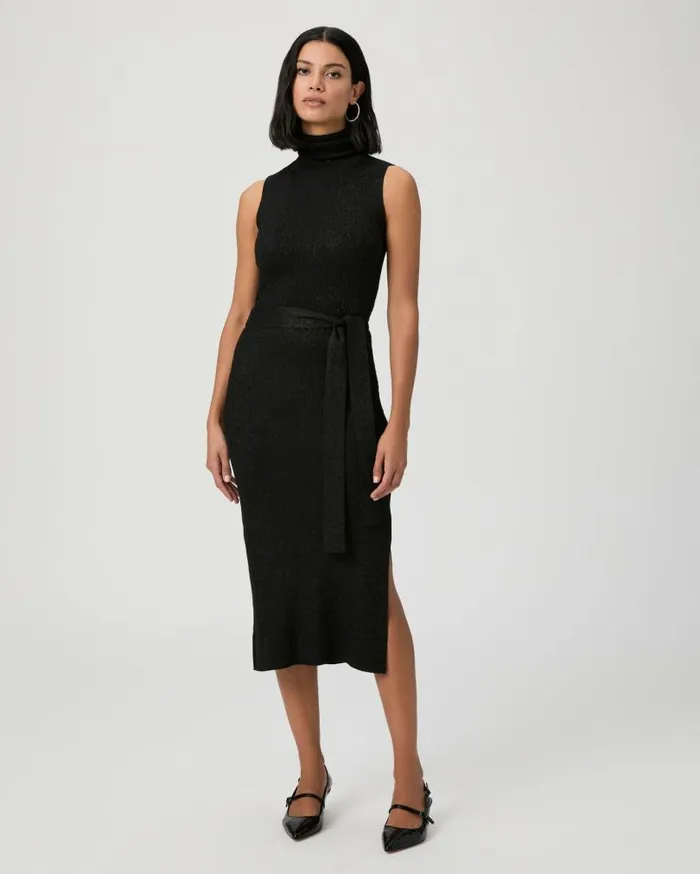 PAIGE Dresses Women Zoelle Dress 8211 Black Sparkle PAIGE Dresses Women Zoelle Dress 8211 Black Sparkle