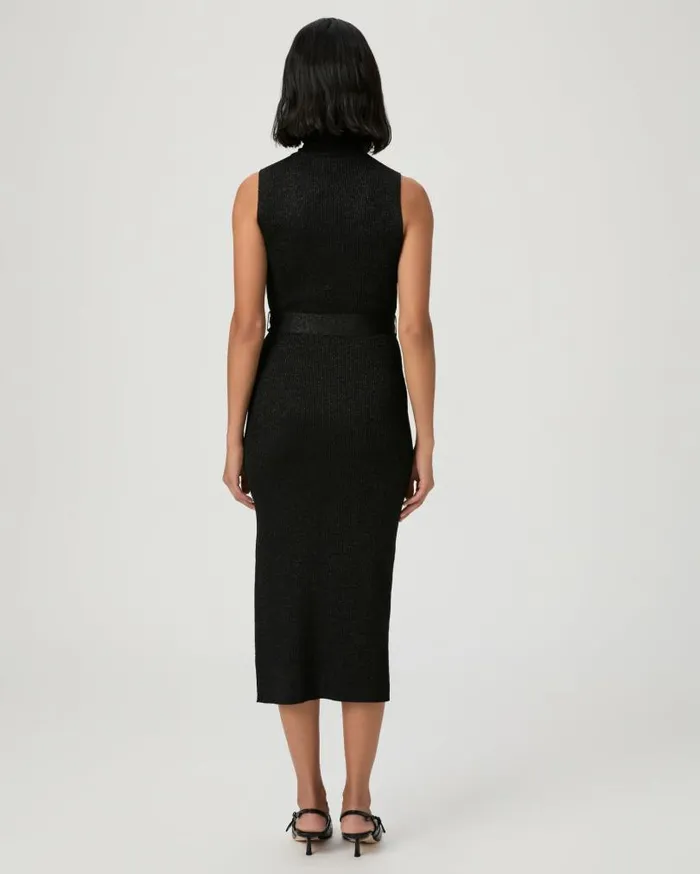 PAIGE Dresses Women Zoelle Dress 8211 Black Sparkle PAIGE Dresses Women Zoelle Dress 8211 Black Sparkle
