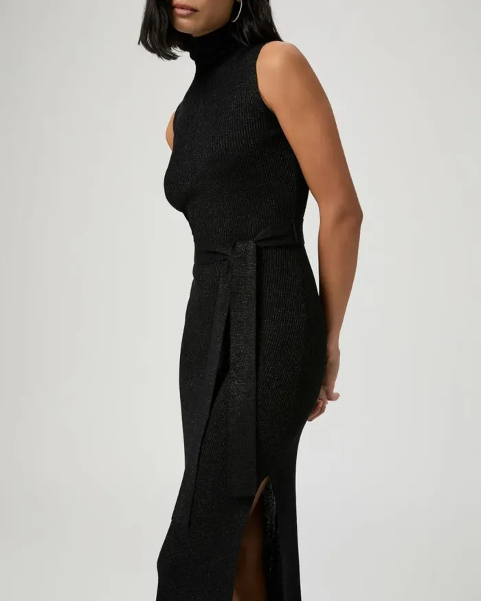PAIGE Dresses Women Zoelle Dress 8211 Black Sparkle PAIGE Dresses Women Zoelle Dress 8211 Black Sparkle