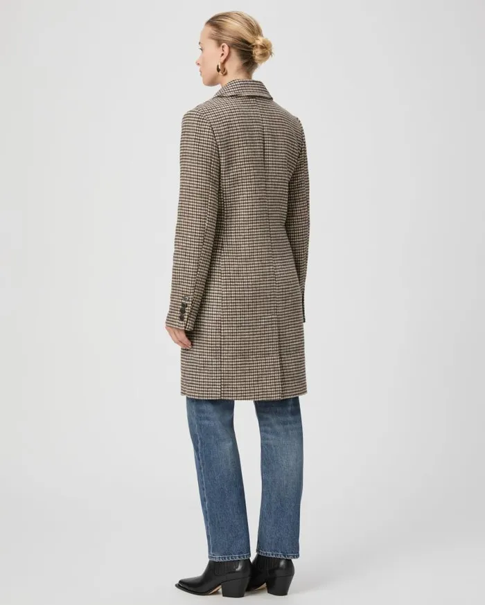 PAIGE Jackets and Coats Women Merav Coat 8211 Chocolate Brown Multi PAIGE Jackets and Coats Women Merav Coat 8211 Chocolate Brown Multi