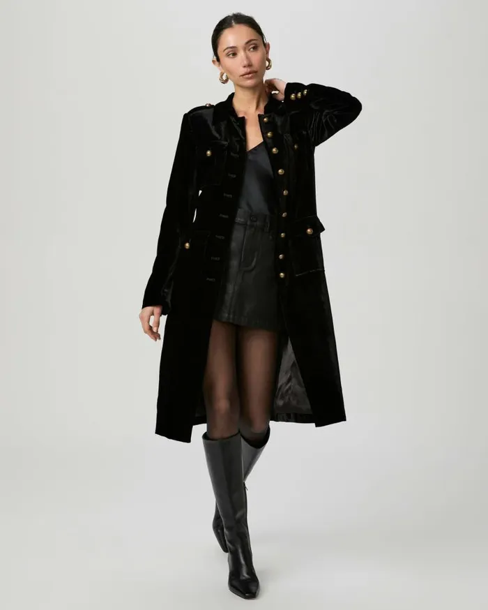 PAIGE Jackets and Coats Women Minetta Coat 8211 Black Velvet