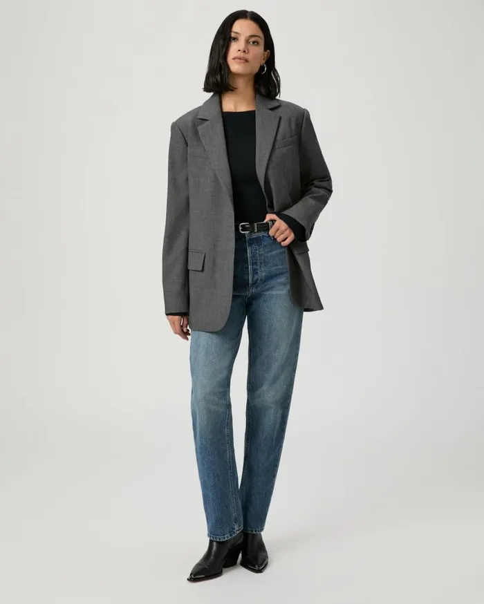 PAIGE Jackets and Coats Women Sarto Blazer 8211 Charcoal PAIGE Jackets and Coats Women Sarto Blazer 8211 Charcoal
