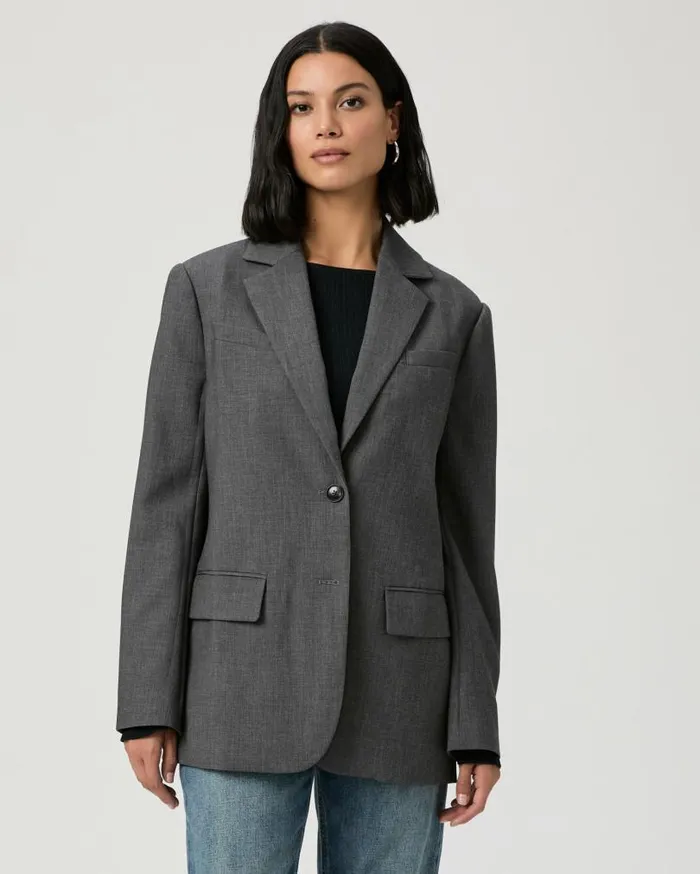 PAIGE Jackets and Coats Women Sarto Blazer 8211 Charcoal PAIGE Jackets and Coats Women Sarto Blazer 8211 Charcoal