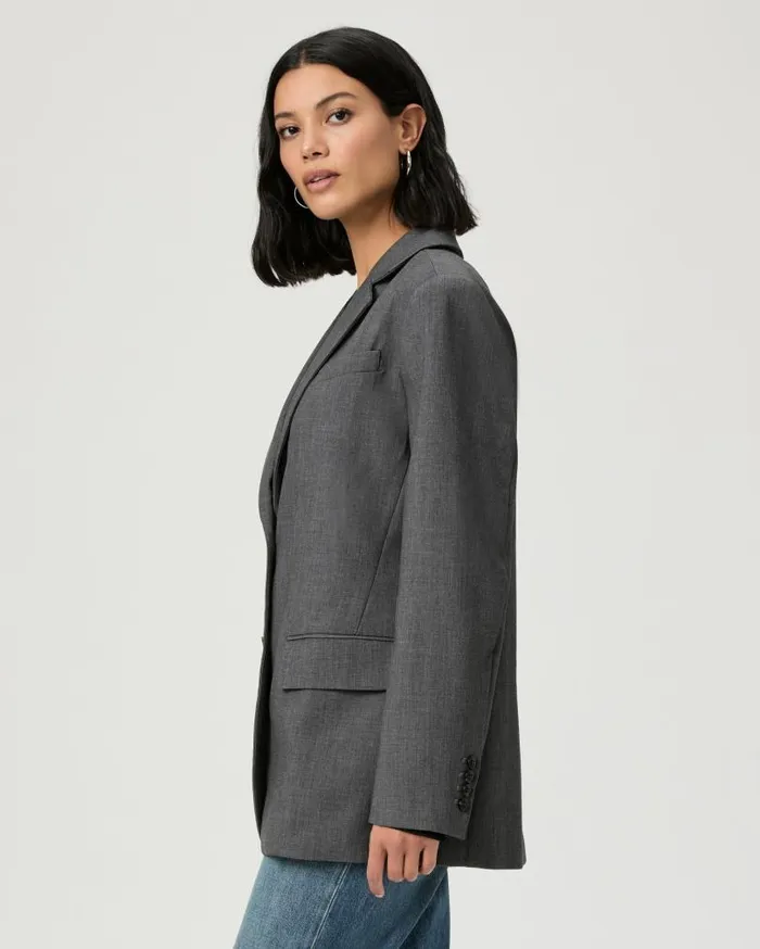 PAIGE Jackets and Coats Women Sarto Blazer 8211 Charcoal PAIGE Jackets and Coats Women Sarto Blazer 8211 Charcoal