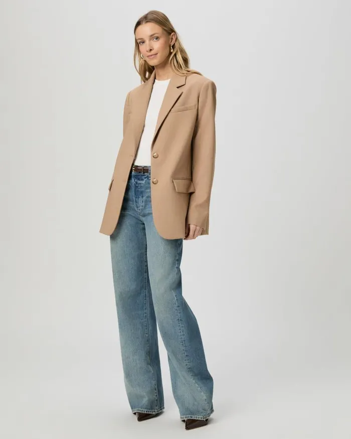 PAIGE Jackets and Coats Women Sarto Blazer 8211 Melange Camel PAIGE Jackets and Coats Women Sarto Blazer 8211 Melange Camel