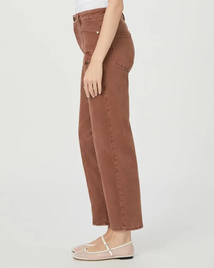 PAIGE Pants Women Alexis Cargo Barrel Leg Jean 8211 Vintage Brunette PAIGE Pants Women Alexis Cargo Barrel Leg Jean 8211 Vintage Brunette