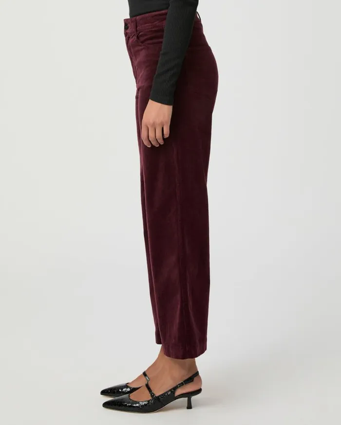 PAIGE Pants Women Anessa Wide Leg Pant 8211 Dark Oxblood Corduroy PAIGE Pants Women Anessa Wide Leg Pant 8211 Dark Oxblood Corduroy