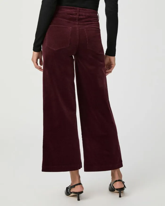 PAIGE Pants Women Anessa Wide Leg Pant 8211 Dark Oxblood Corduroy PAIGE Pants Women Anessa Wide Leg Pant 8211 Dark Oxblood Corduroy