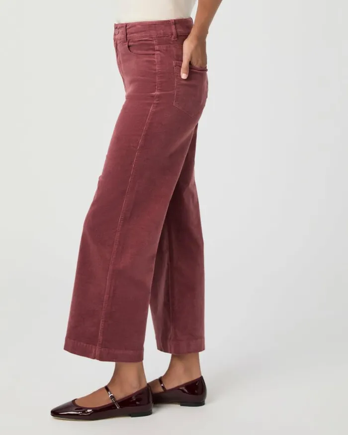 PAIGE Pants Women Anessa Wide Leg Pant 8211 Rose Tea Corduroy PAIGE Pants Women Anessa Wide Leg Pant 8211 Rose Tea Corduroy