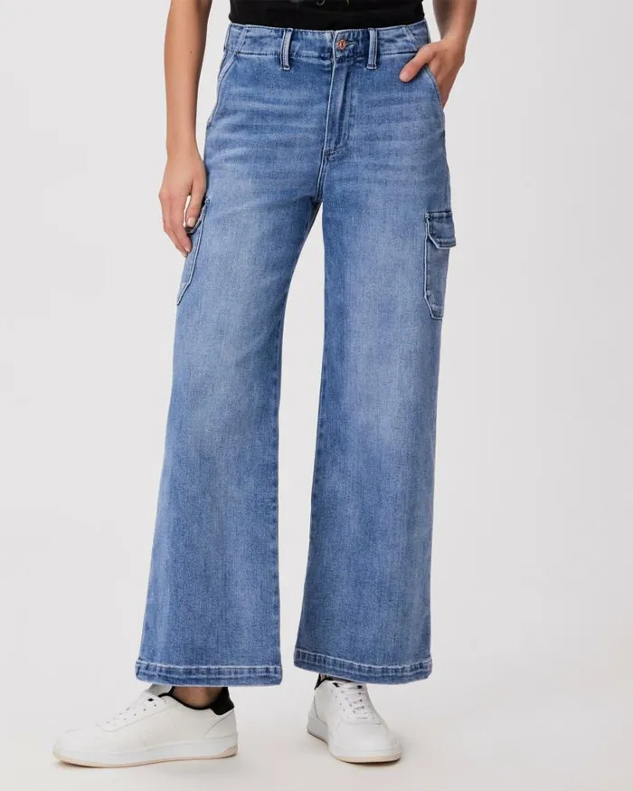 PAIGE Pants Women Carly Cargo Wide Leg Pant 8211 Austyn PAIGE Pants Women Carly Cargo Wide Leg Pant 8211 Austyn