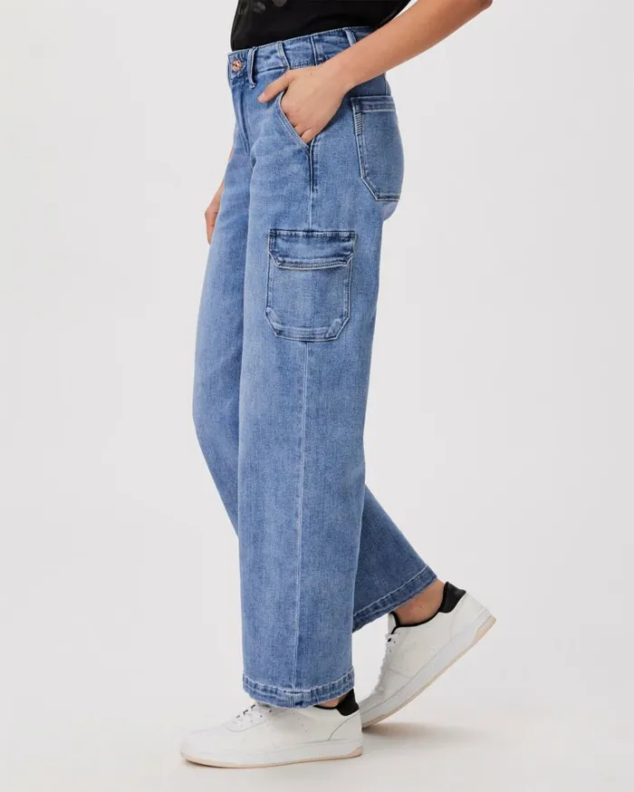 PAIGE Pants Women Carly Cargo Wide Leg Pant 8211 Austyn PAIGE Pants Women Carly Cargo Wide Leg Pant 8211 Austyn