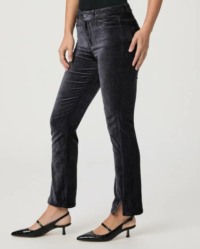 PAIGE Pants Women Cindy Straight Pant 8211 Calico Blue Velvet PAIGE Pants Women Cindy Straight Pant 8211 Calico Blue Velvet